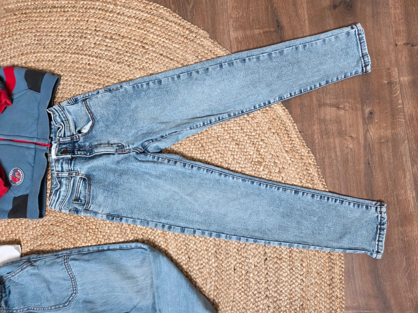 Jongensset 9 jaar terug naar school jeans vest trui – photo 2